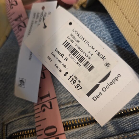 Do by Dee Ocleppo Julia Mixed Media Trench Coat NWT XL- All buttons removed - Picture 12 of 16